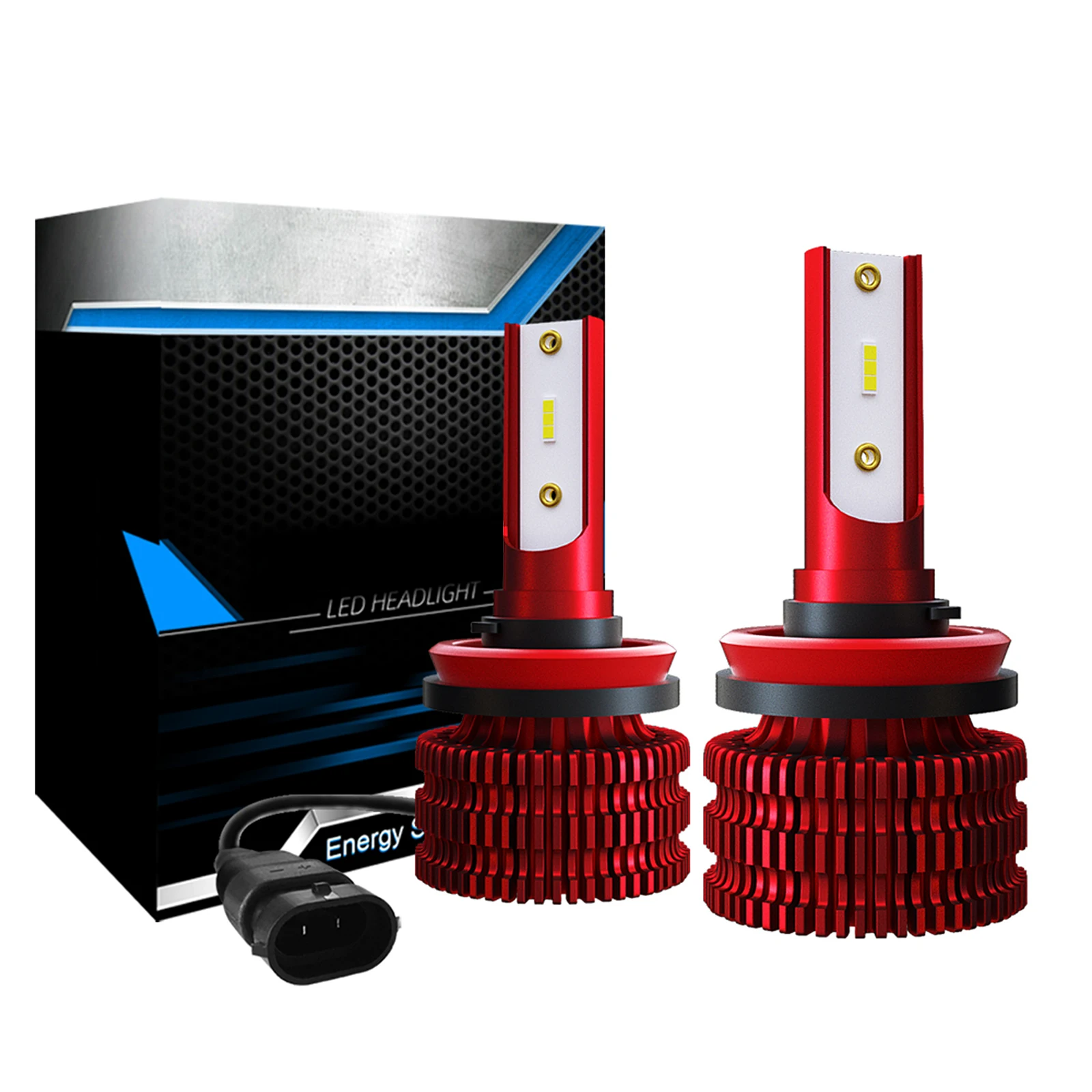 

2 шт., Автомобильные светодиодные лампы H1 H4 H7 H11 9005 9006 6000K 36 Вт лм