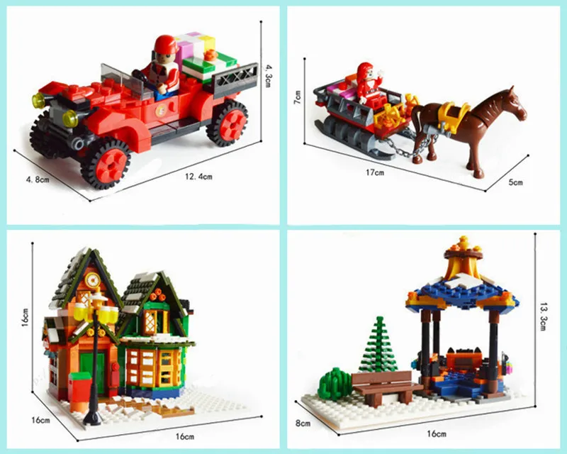Строительные блоки Ausini с надписью Merry Christmas | Игрушки и хобби
