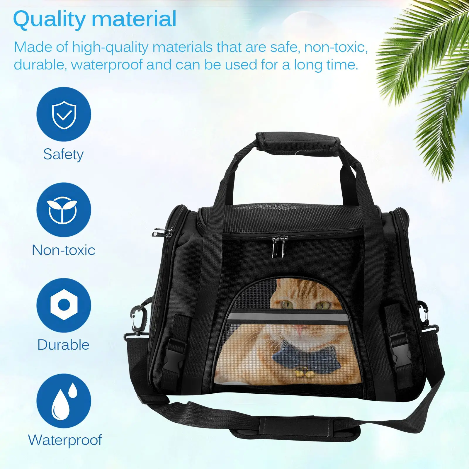 

Multifunctional Foldable Pet Bag For Outdoor Traveling Convenient Pet Carrying Bag Cat Carrier Pet Supplies Cozy Fleece Bed