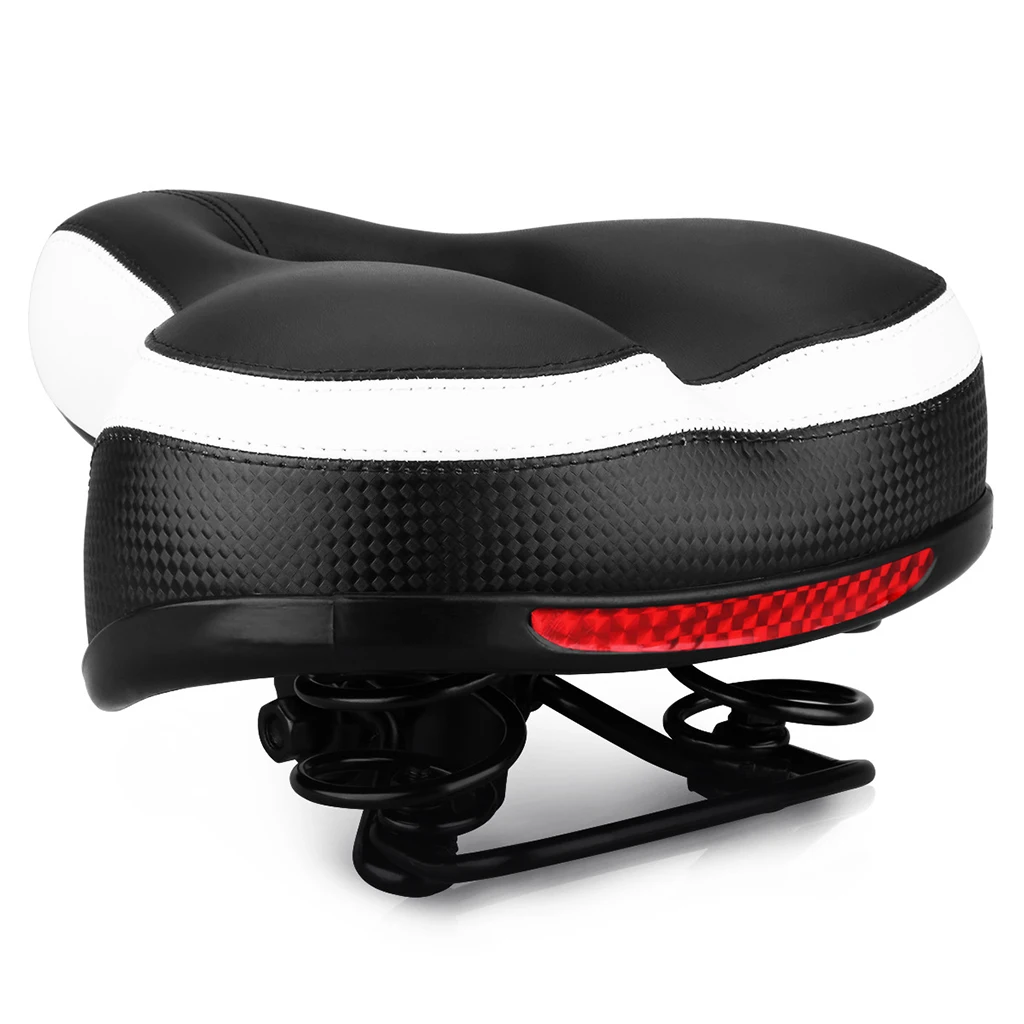 Велосипедное седло с гелевыми вставками спортивное мягкое дышащее ажурное для