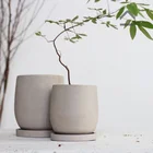 Простой и креативный дизайн круглых цементных цветочных горшков для растений, силиконовые формы Huone