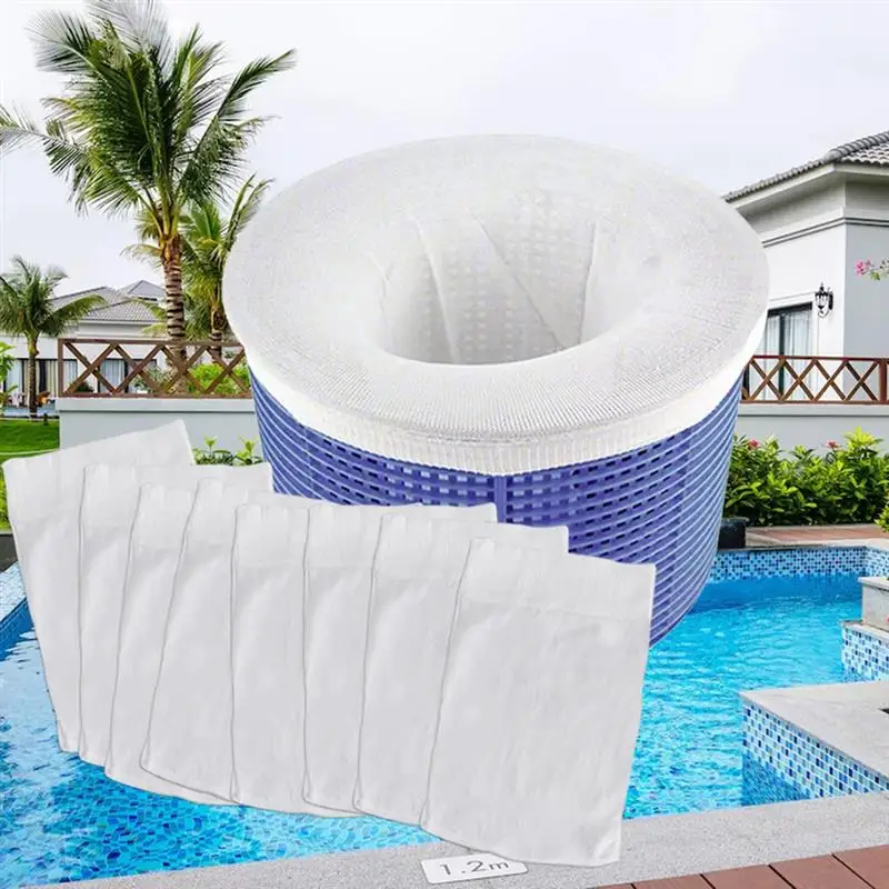 

5/10 PCS Pool Skimmer Socks Filter Saver Socks Net Ultra Fine Mesh Screen Liner For In-Ground/Above Ground Pools