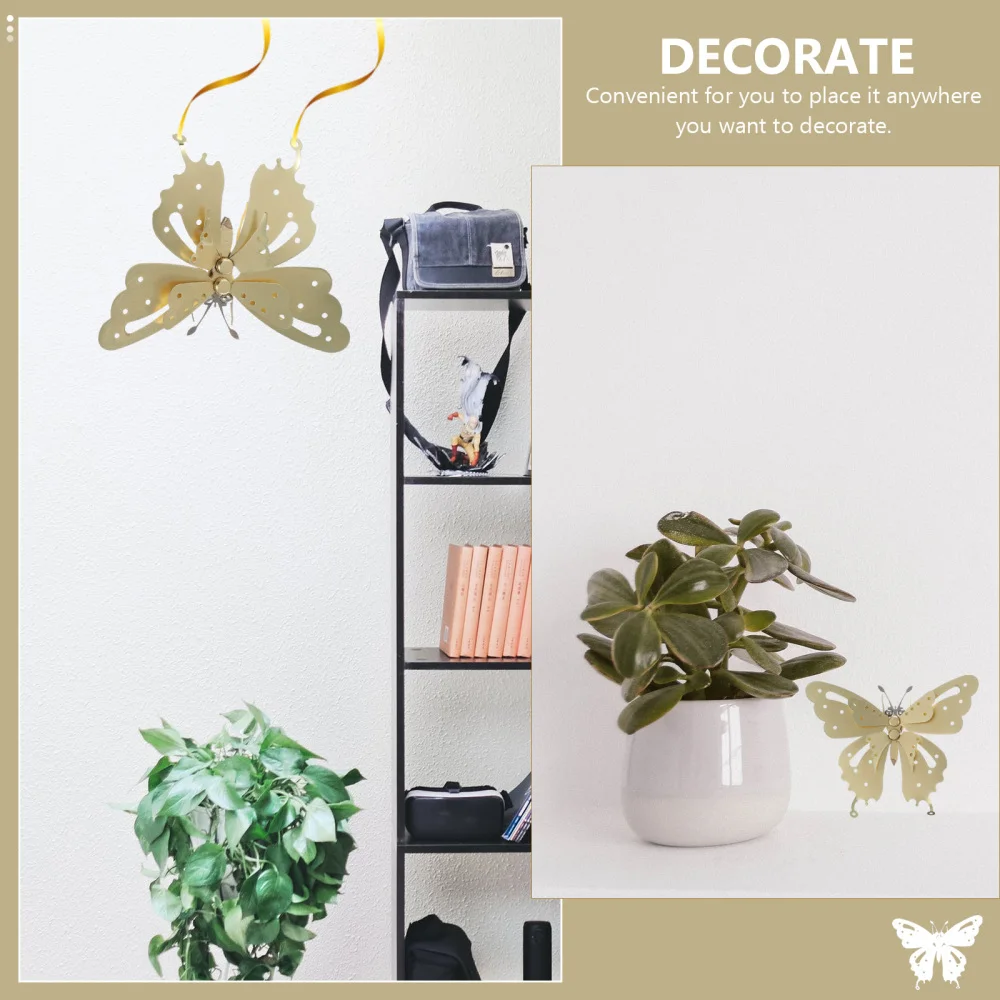 

Creative Metal Butterflies Ornament Indoor Outdoor Home Desktop Art Decoration