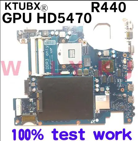 BA41-01298A для Samsung R440 R439 R480 ноутбук материнская плата BA92-06675B BA92-06675A PGA989 HM55 GPU ATI HD5470 100%