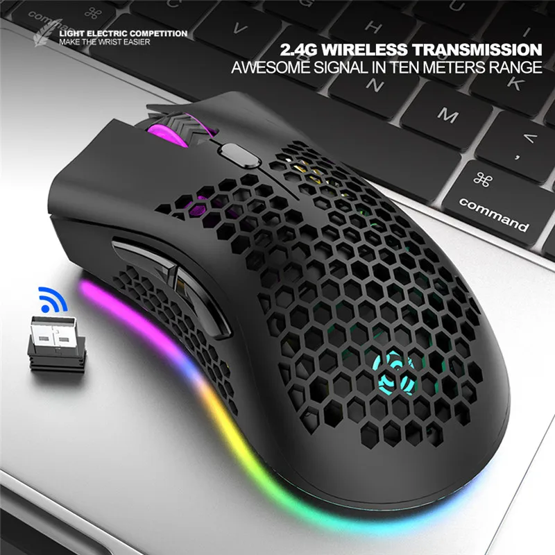 

Wireless Mouse bluetooth Gamer Mice Gaming Mouse RGB Light LED Rechargeable Mouse Wireless For Laptop PC Computer Office Mouse