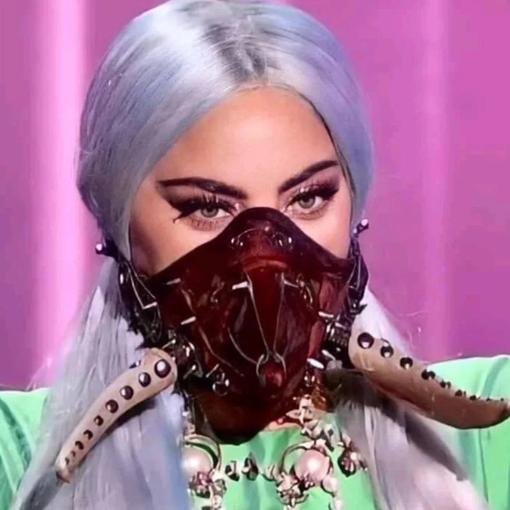 

Singer Lady Gaga the same mask punk mask Halloween hip-hop nightclub stage performance props funny toy