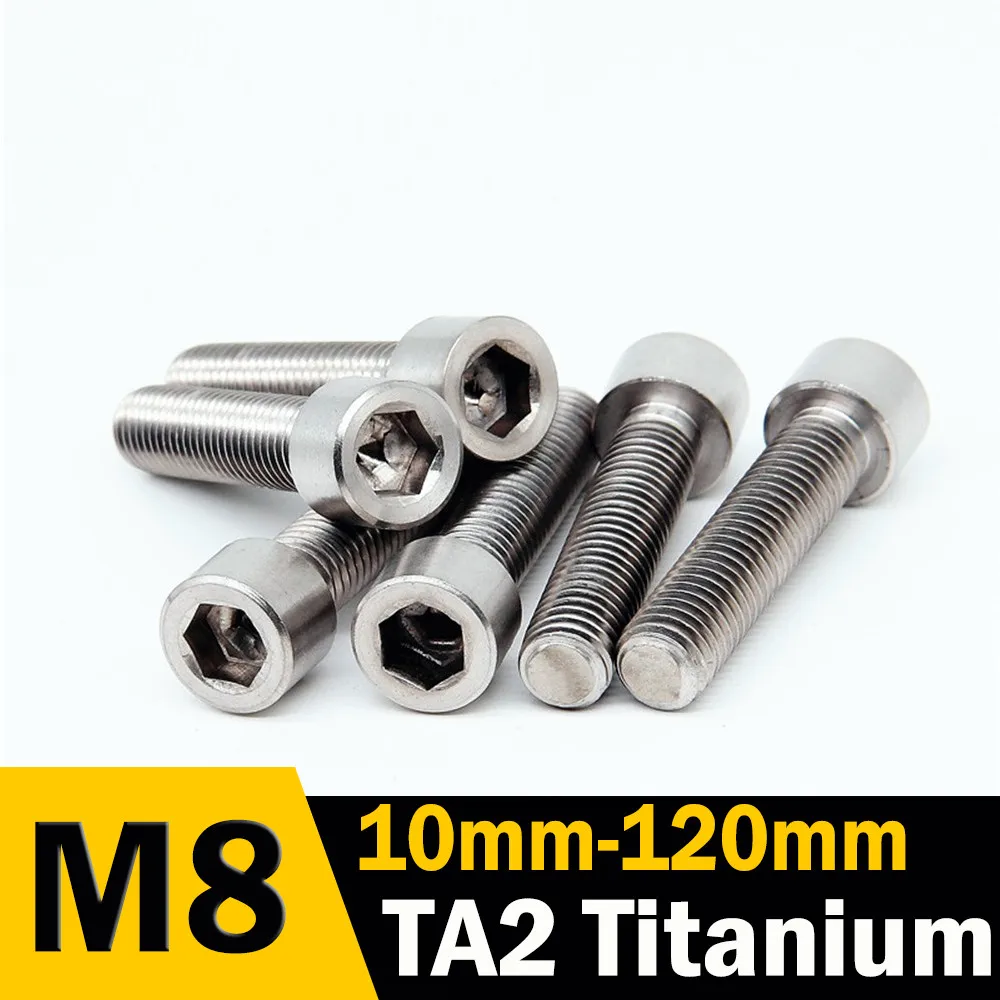 20 шт. M6 титановый болт TA2 головка с шестигранной головкой DIN912 Ti болты титановые