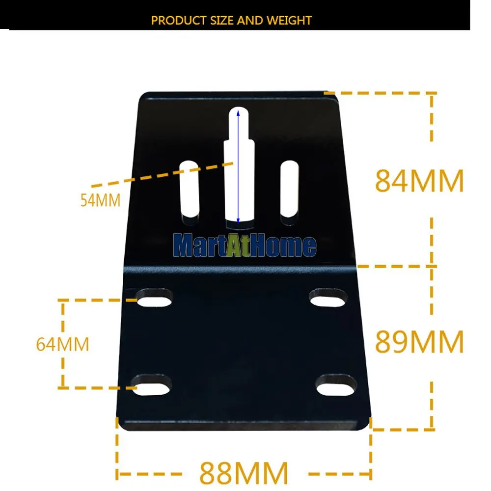 Стальной держатель кронштейна двигателя 5 мм Толстая Регулируемая высота центра
