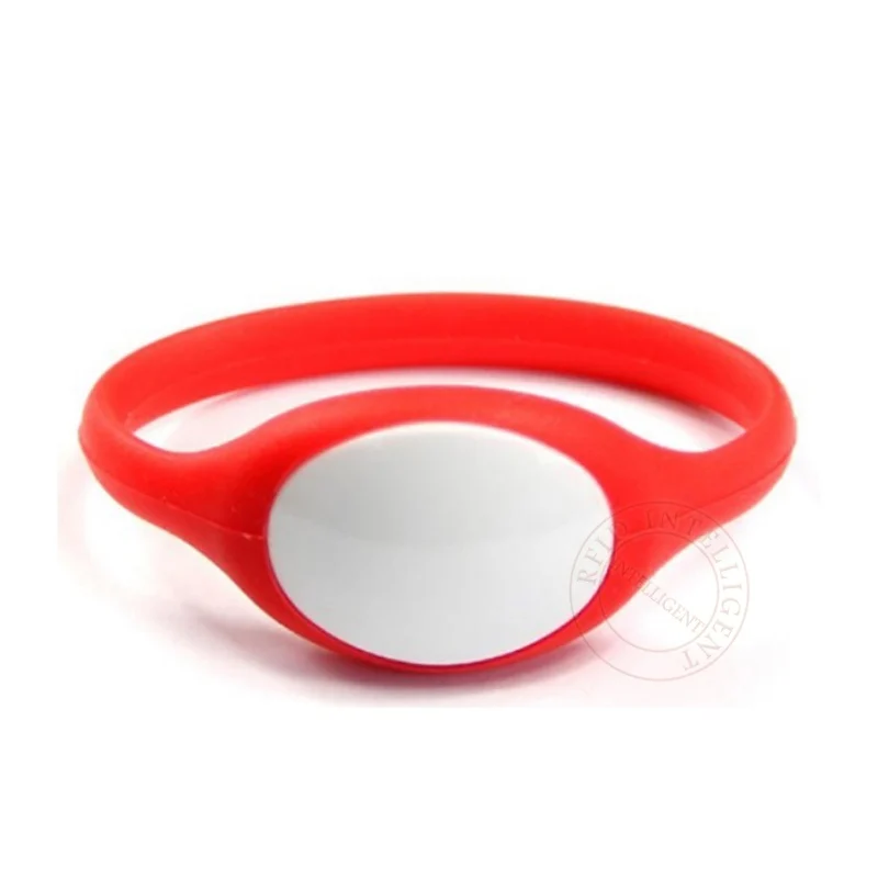100Pcs/Lot Eco-friendly Waterproof 125KHz RFID Silicone Wristband Read Only TK4100 EM4100 ID Smart Bracelet for Swimming Pool |