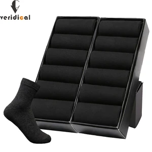 veridical 10 pairslot brand new mens cotton socks for man black business breathable male crew socks meias hot cheap price free global shipping