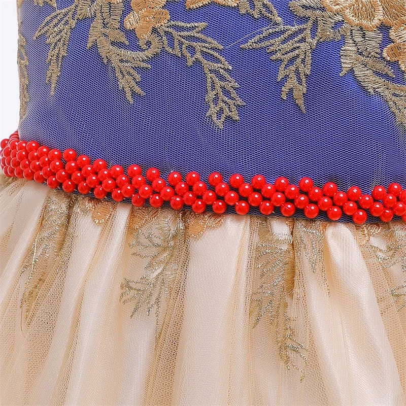 Причудливое платье в полоску для девочек детские платья вечерние вечеринки