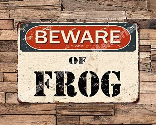 

Frog appearance care retro reproductive metal logo