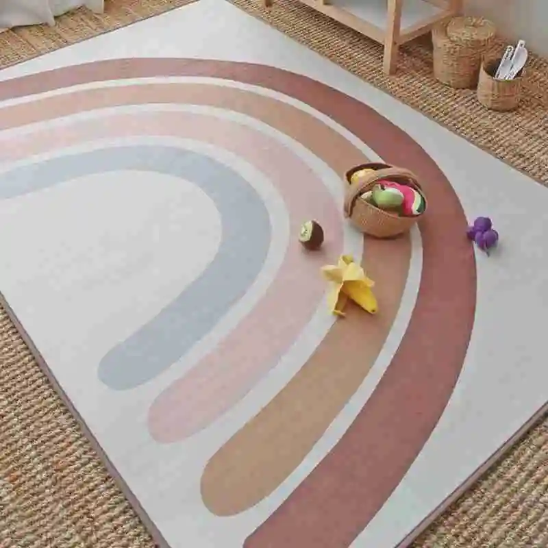 Игровой коврик детский Радужный для ползания ковер с радугой спальни