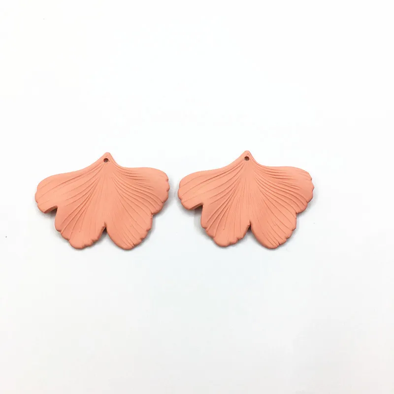 Новое поступление! 45x34 мм 50 шт./лот резиновый эффект в форме листьев Шарм для