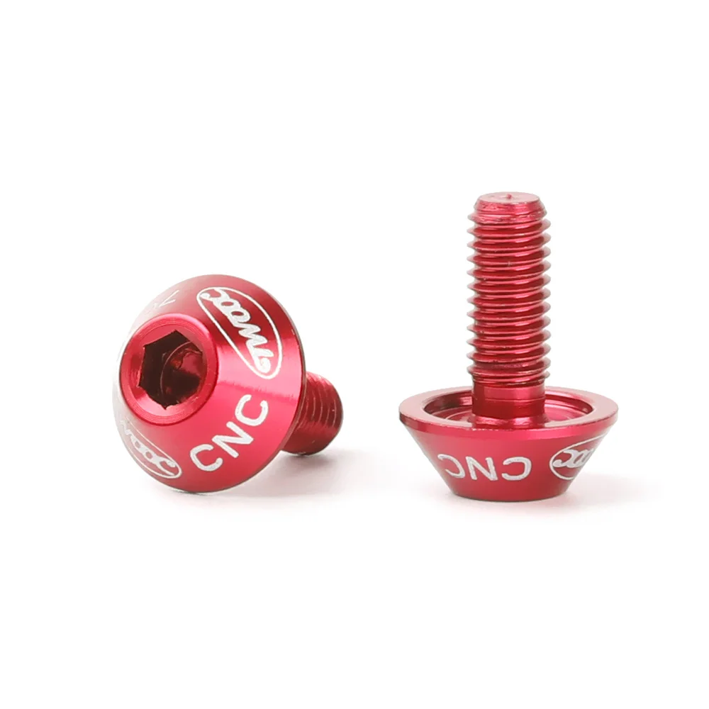 2pcs bicycle water bottle cage holder screw bolts durable colorful bike accessory aluminum alloy m5 12mm free global shipping
