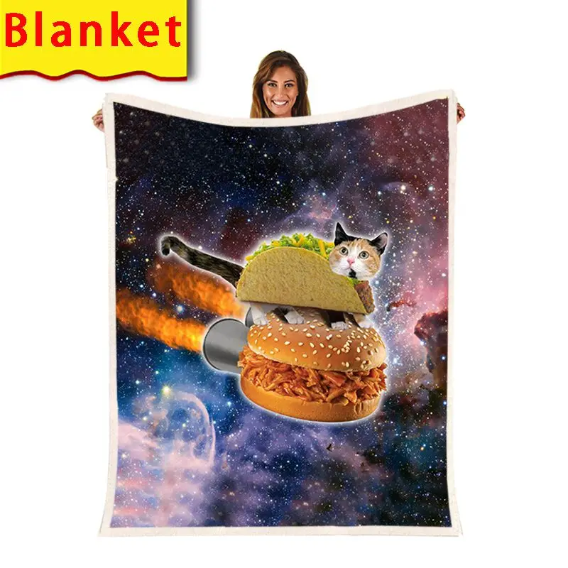 

Hamburger Cat Hoodie Sweatshirts 3d Print Men Harajuku Pullover Funny Pants Zipper Jacket Streetwear Shirt Anime Clothes Blanket