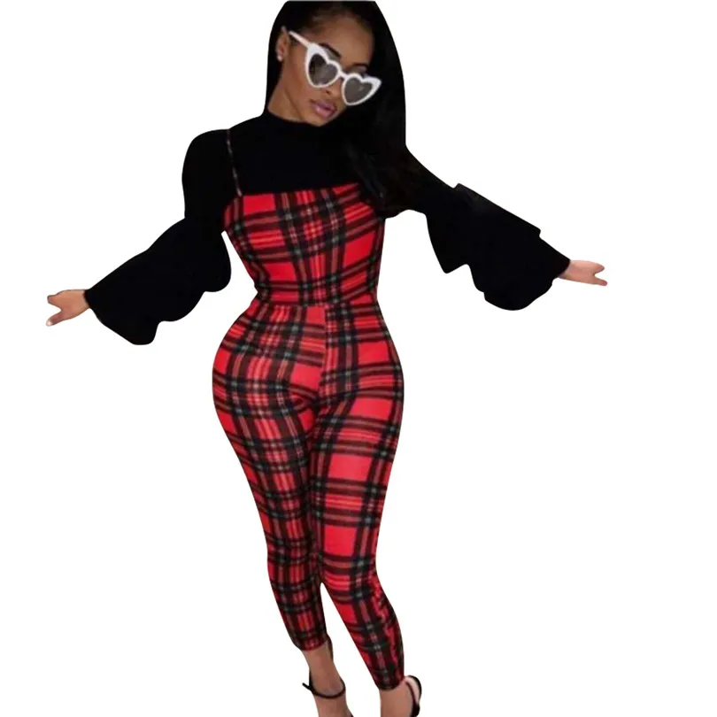 Красные комбинезоны без бретелек в клетку хит 2019|Африканская одежда| |