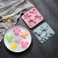 cartoon silicone molds chocolate mold diy baby food supplement candy cookie cake decoration tools easy to clean kitchen bakeware