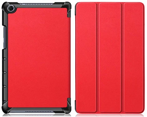 Чехол для huawei mediapad M5 Lite 8,0 JDN2-W09 JDN2-AL00 стоячая таблетница чехол для huawei mediapad m5 lite 8 дюймов Чехол+ пленка+ ручка - Цвет: PC-Red