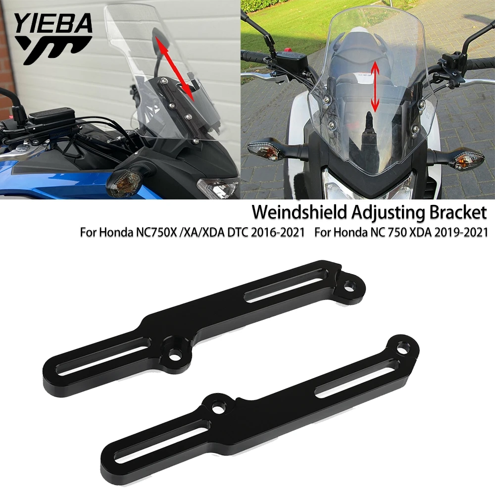 

Adjustable Windshield Bracket For Honda NC750 X XA XDA DTC NC 750 X NC750X NC 750X 2016-2020 2019 Motorcycle Windscreen Adjuster