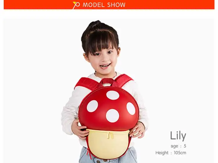 3D милый Mochila Marshroom рюкзак для девочек и мальчиков Kawaii детские сумки для путешествий на открытом воздухе детская сумка на подарок водонепроницаемый высокое качество от 3 до 8 лет