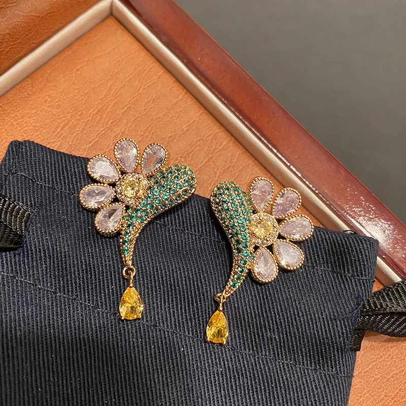 

Bilincolor New Fashion Flower Drop Earring for Women