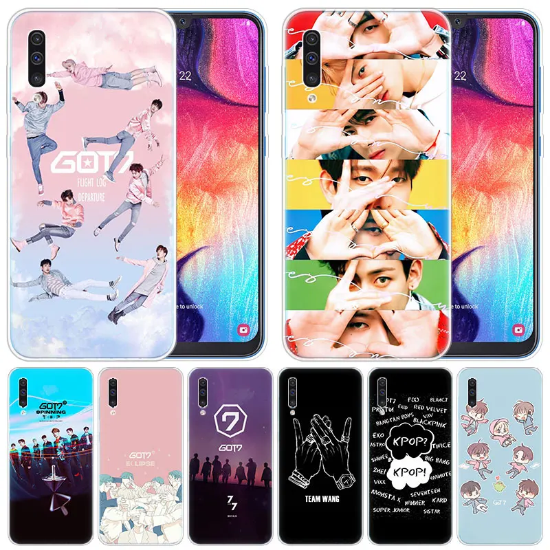 Роскошный мягкий силиконовый чехол для группы мальчиков Kpop GOT7 Samsung Galaxy A50 A70 A80 A40 A30