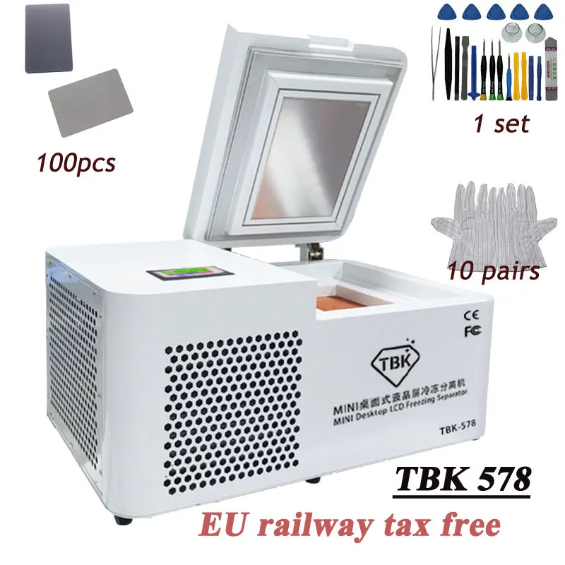 

High Quality 800W LY TBK 578 Mini Desktop LCD Freezing Separator Separating Machine Tablet Screen Repair 220V 110V +508A Kit