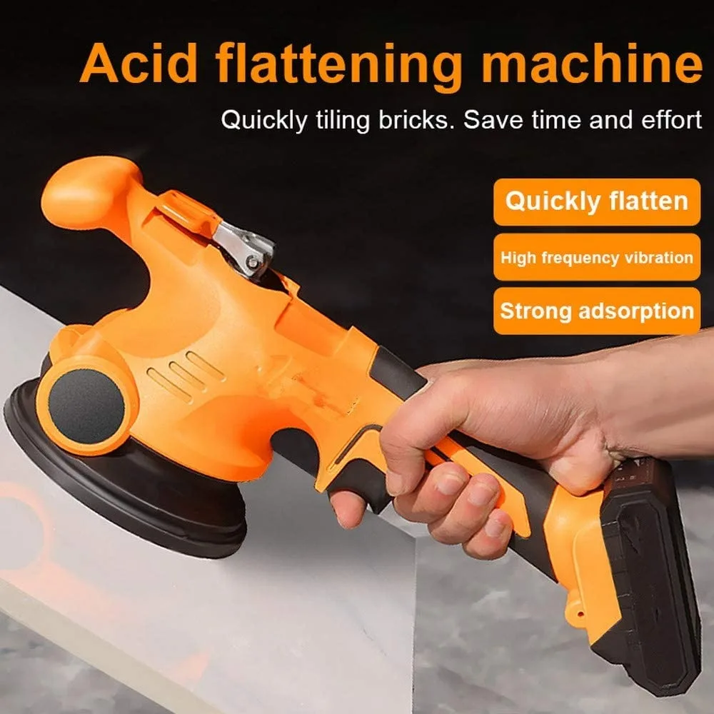 16.8V Tile Vibrator Leveling Machine Bricklayer  Ceramic Tile Suction Cup 13000mAh Lithium Wireless Tile Floor Laying Tool