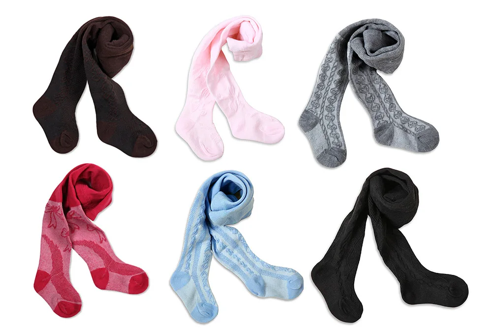 Детские трикотажные колготки для мальчиков и девочек 3 шт./лот теплые чулки