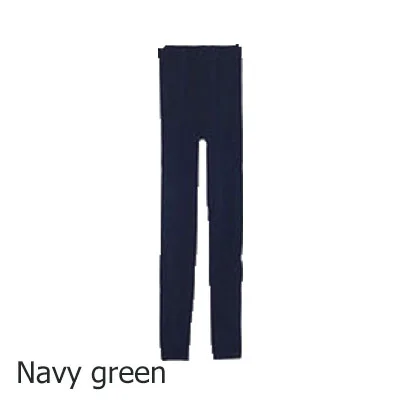 Navy green Осенне-зимние колготки, модные женские кашемировые Колготки высокого качества, вязаные бархатные колготки, эластичные тонкие теплые плотные колготки - Цвет: Navy green