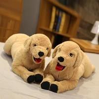 labrador smile puppy doll animal plush toy cute sooth cure pet toy bedside decoration birthday gifts for boy and girl simulation