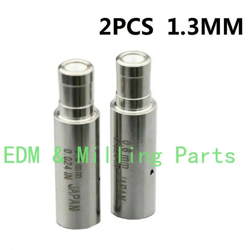 

2PCS CNC 1.3MM White Ceramic Electrode Guide Fit EDM Wire Cut Machine Parts For EDM Wire Cut Mill Part