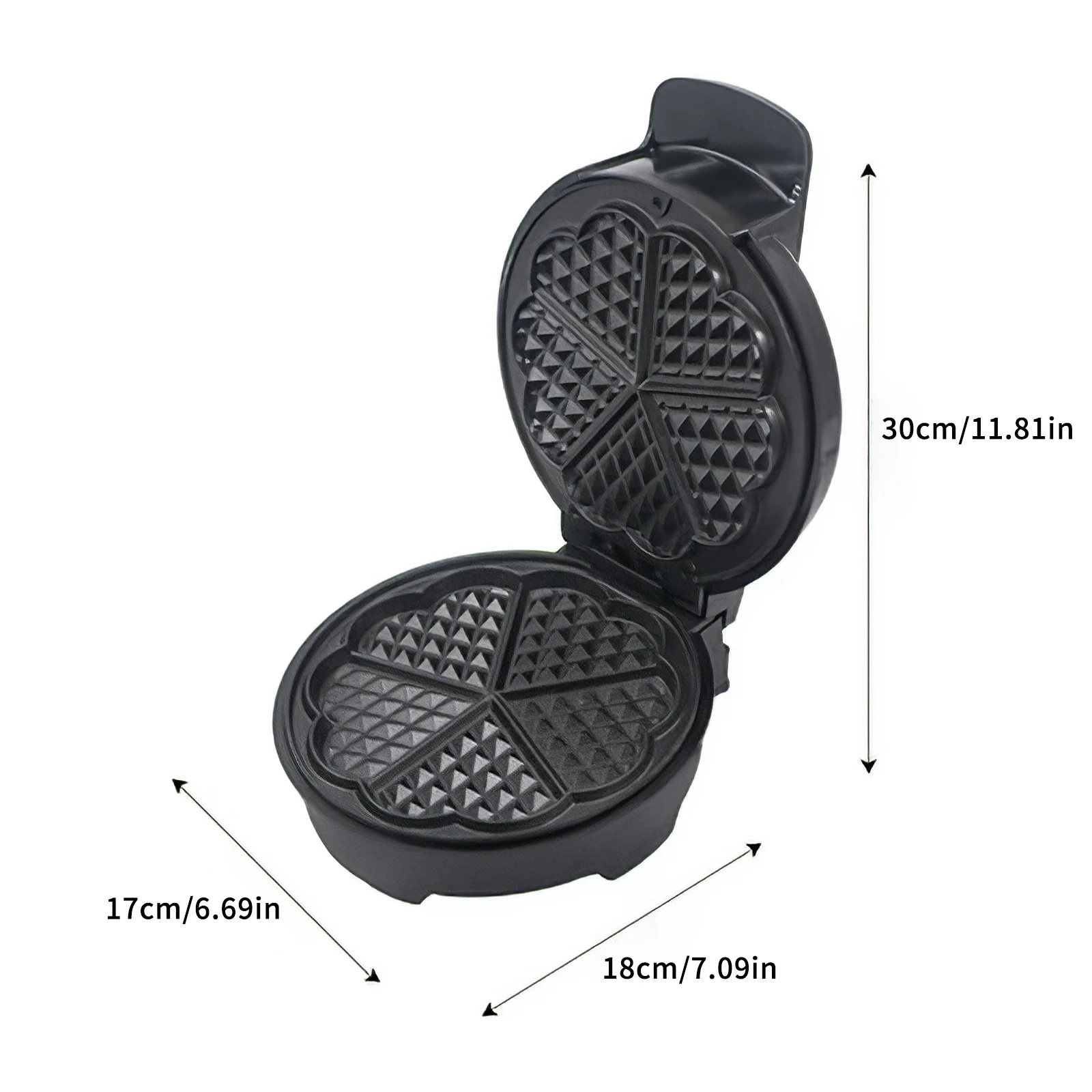 

Waffle Maker Sandwich Maker Mess Free Sides Waffle Bowl Machine For Breakfast Lunch With Easy Clean, Non-Stick