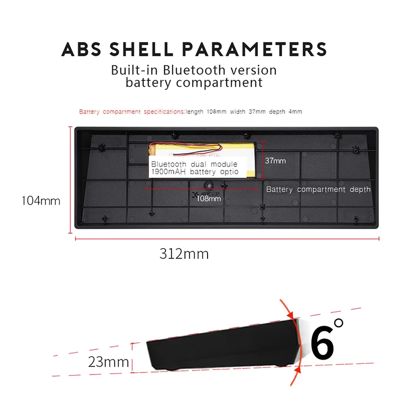 SKYLOONG SK68 PCB механическая клавиатура Беспроводная Bluetooth игровая Горячая замена ABS