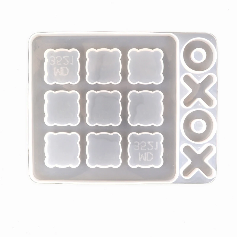 

DIY 3D Tic Tac Toe Molds for Resin Casting Small O X Board Game Silicone Mold