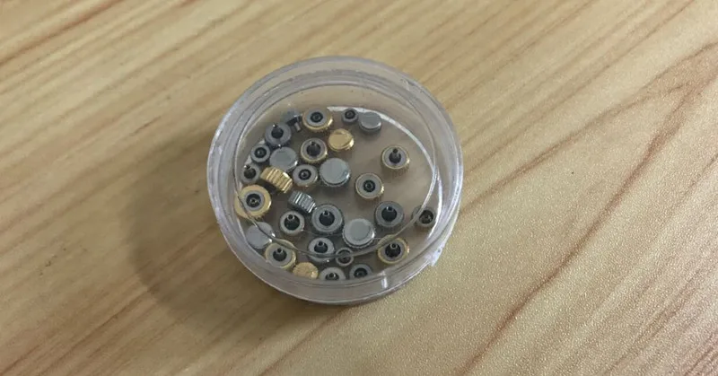 

Free Shipping 30pcs Stainless Steel Generic Crowns for Different Brand Watch Repair