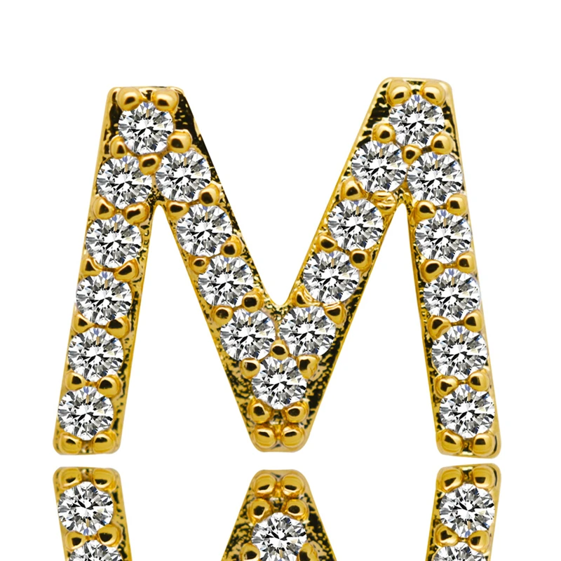 Хип-хоп 26 букв Золотые/серебряные зубы Grillz все Iced Out микро Pave CZ зубные грили с силиконовые Украшения для тела подарок B40