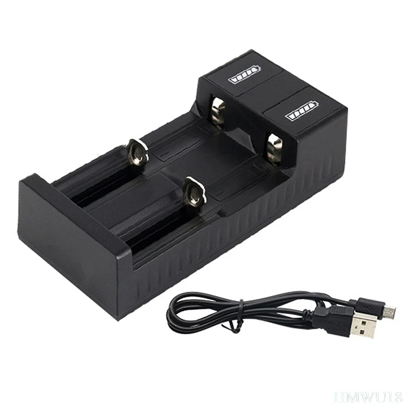 

Dual Slots USB Batteries ChargerCharger For 18650/26650 Li-ion (no battery) 3.7V Rechargeable 2 Slots