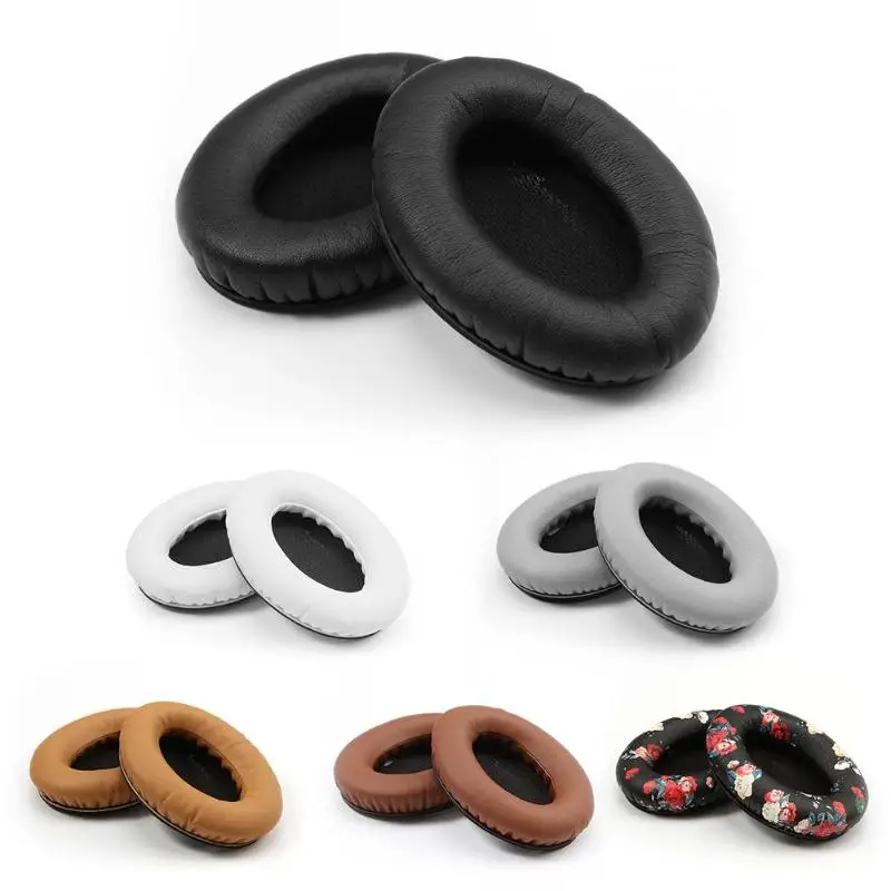 

1 Pair Black-Inner Leather Replacement Earpads Ear Pad Pads Cushion for Bose Quietcomfort 2 QC2 QC15 QC25 AE2 Headphones