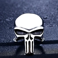 film steel warrior mens ring punisher skull shape ring for men new fashion retro horror rings metal accessories 2021 jewelry