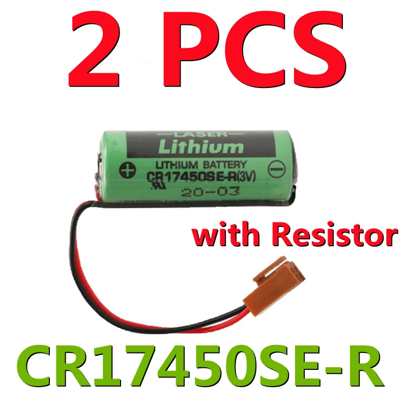 2 PCS New CR17450SE-R (3V) CR17450 For SANYO CR17450SE with resistance PLC lithium battery