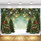 Рождественская елка Лес Снег пол ребенок душ фото фон свет боке Дети День рождения Портрет фон фотостудия