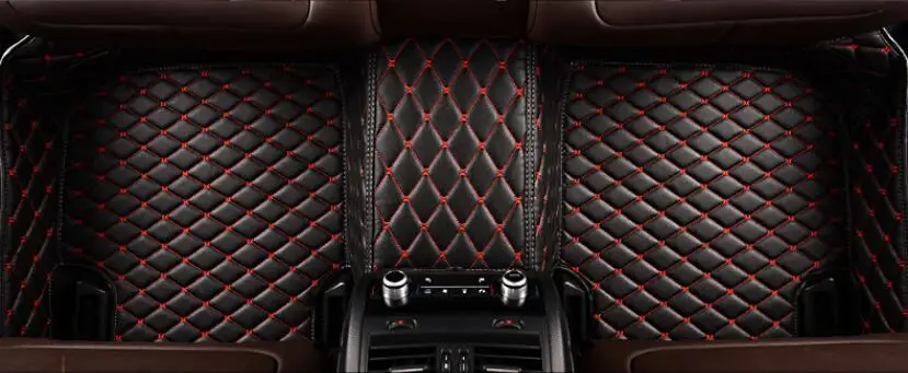 Автомобильные 3D роскошные кожаные автомобильные коврики подходит для Ford Mustang EMS