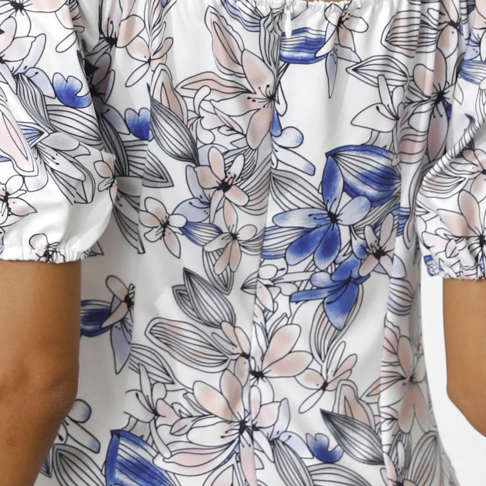 

Summer Dress Women Robe Femme Print A-Line Dresses Shrinkage Ruffles Bandage Short Sleeve Mini Dress For Woman Vestido De Mujer