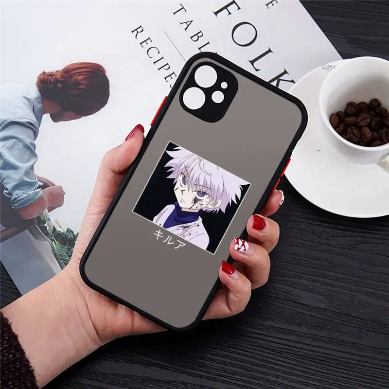 

hunter x hunter Phone Case matte transparent For black iPhone 7 8 x xs xr 11 12 pro plus max mini Clear Funda