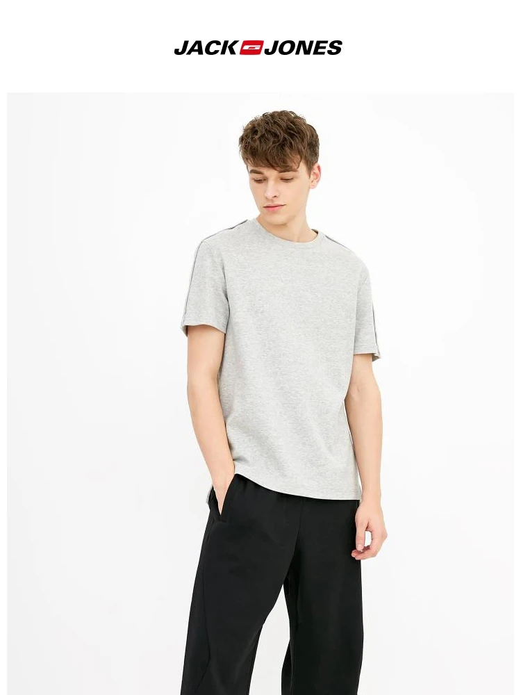 JackJones мужские укороченные брюки из хлопка длиной до щиколотки, мужская одежда 218314509
