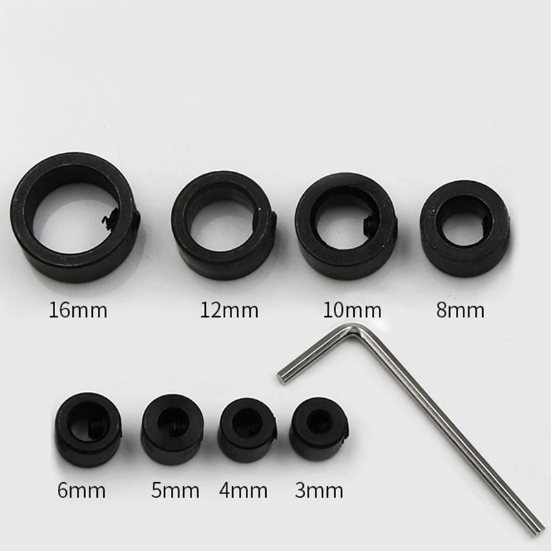 8 шт. набор воротников для бурильной остановки воротники глубиной сверления