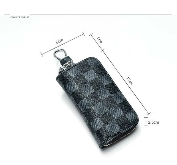 

New Leather Key Wallet Men & Women Car Key Bag Multi Function Key Case Fashion Ladies Housekeeper Key Holders 6 Rings Wholesale