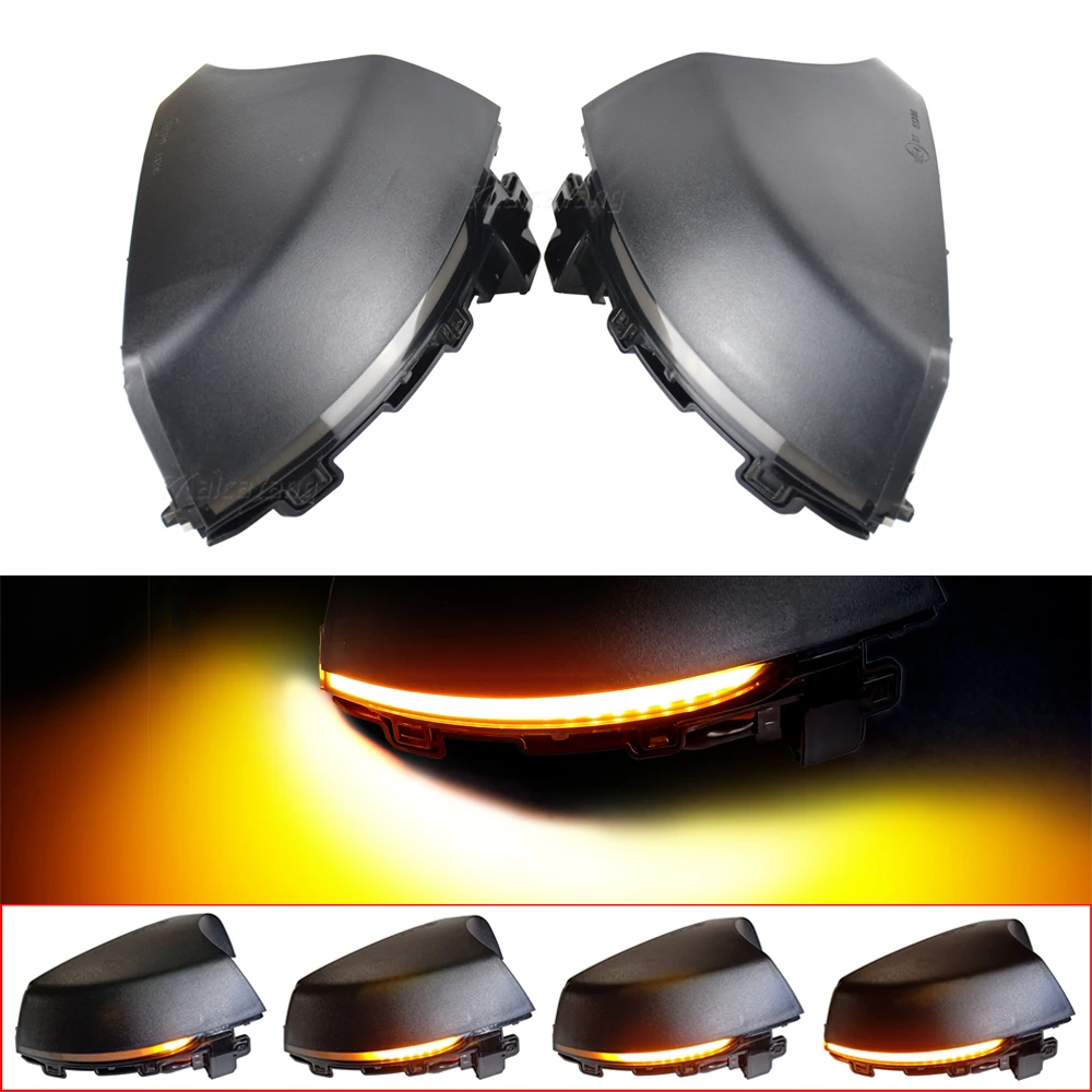 

Flowing Water Dynamic LED Turn Signal Light Side Mirror Indicator Sequential Blinker For VW Polo MK5 6R 6C 2009 2010 2011-2017